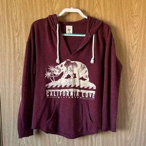 Billabong California Love Maroon Hoodie
